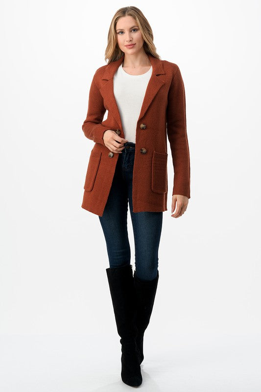 Burnt Orange Cardigan