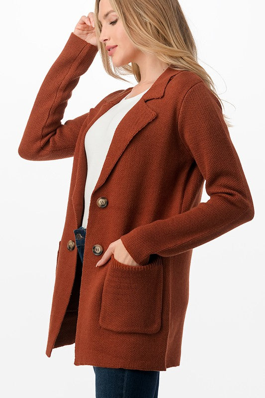 Burnt Orange Cardigan